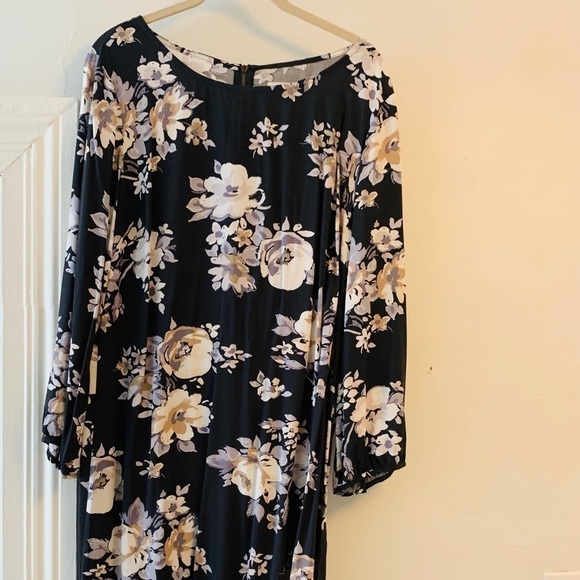 BLACK Floral Dress Old Navy - Picture 3 of 5